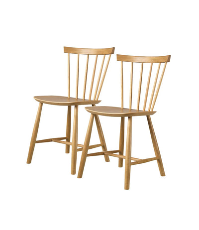 FDB Møbler J46 - Chair - 2 pcs. - Nordic Swan Ecolabel Oak Nature Oiled by Poul M. Volther