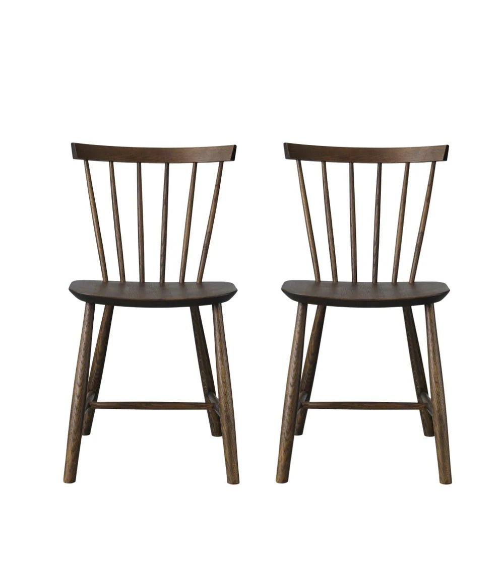 FDB Møbler J46 - Chair - 2 pcs. Oak Smoked grey Oiled by Poul M. Volther