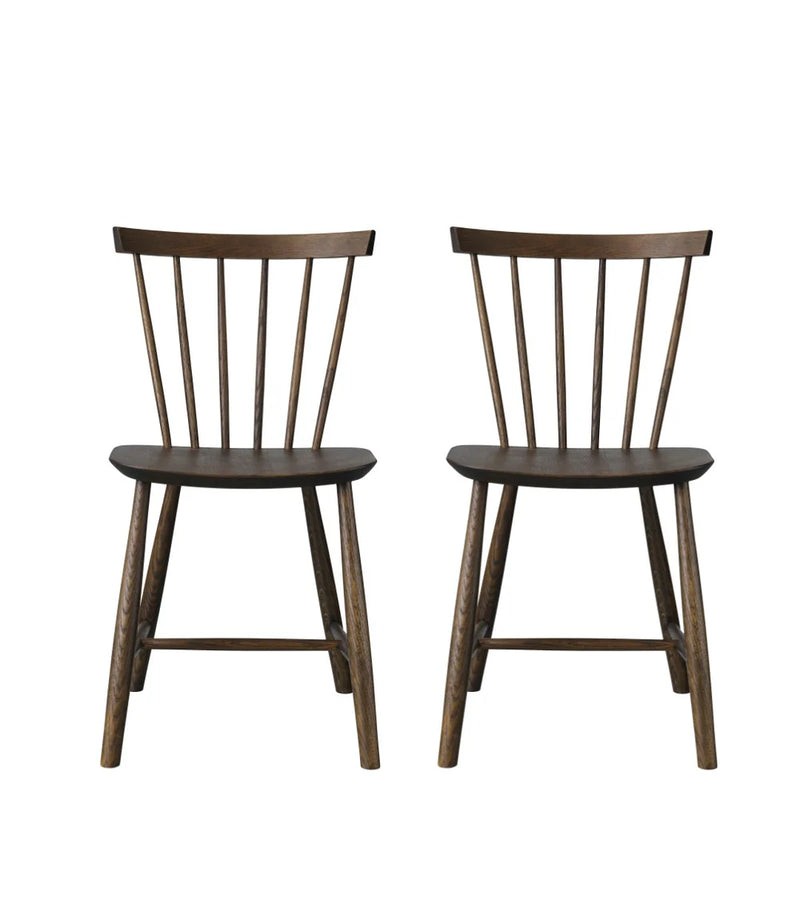 FDB Møbler J46 - Chair - 2 pcs. Oak Smoked grey Oiled by Poul M. Volther
