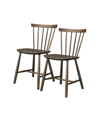 FDB Møbler J46 - Chair - 2 pcs. Oak Smoked grey Oiled by Poul M. Volther