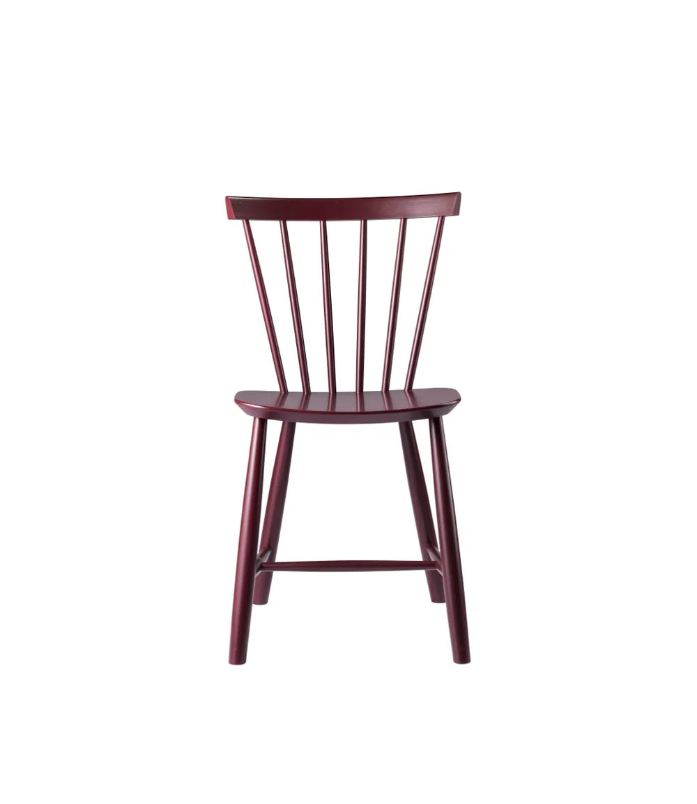 FDB Møbler J46 - Chair - Nordic Swan Ecolabel Beech Black Red (RAL 3007) Painted Waterbased by Poul M. Volther
