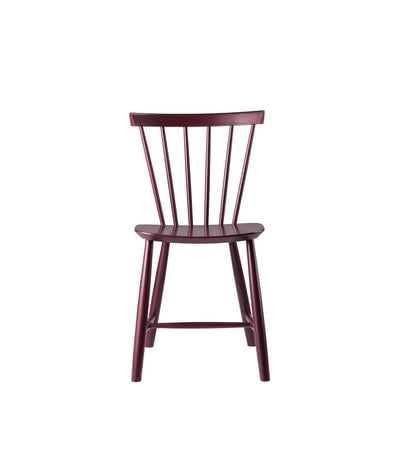 FDB Møbler J46 - Chair - Nordic Swan Ecolabel Beech Black Red (RAL 3007) Painted Waterbased by Poul M. Volther