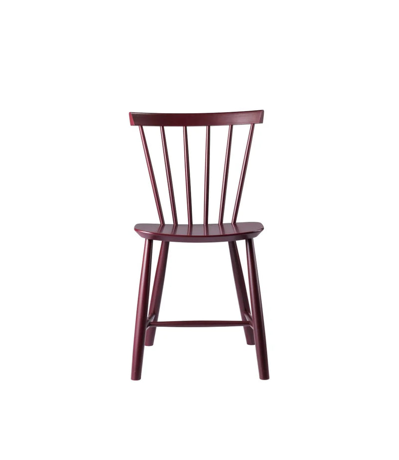 FDB Møbler J46 - Chair - Nordic Swan Ecolabel Beech Black Red (RAL 3007) Painted Waterbased by Poul M. Volther