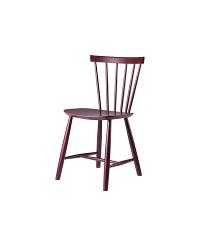 FDB Møbler J46 - Chair - Nordic Swan Ecolabel Beech Black Red (RAL 3007) Painted Waterbased by Poul M. Volther