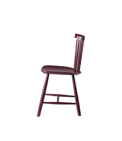 FDB Møbler J46 - Chair - Nordic Swan Ecolabel Beech Black Red (RAL 3007) Painted Waterbased by Poul M. Volther