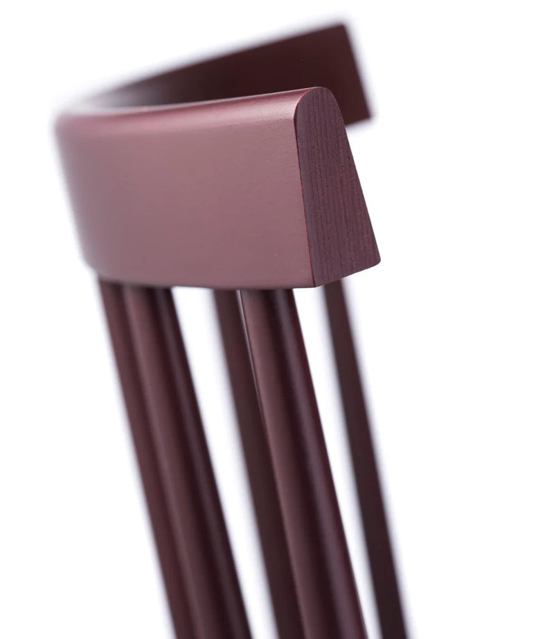 FDB Møbler J46 - Chair - Nordic Swan Ecolabel Beech Black Red (RAL 3007) Painted Waterbased by Poul M. Volther