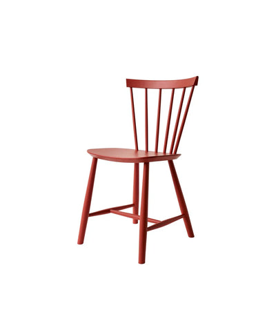FDB Møbler J46 - Chair - Nordic Swan Ecolabel Beech Coral Red (RAL 3016) Painted Waterbased by Poul M. Volther