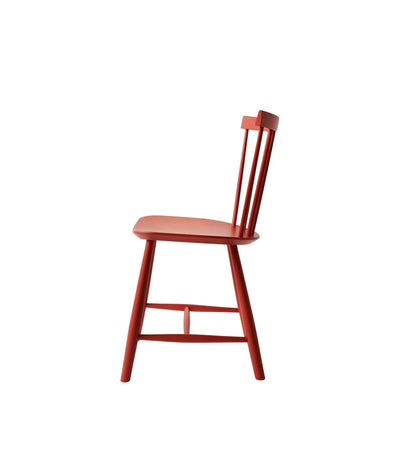 FDB Møbler J46 - Chair - Nordic Swan Ecolabel Beech Coral Red (RAL 3016) Painted Waterbased by Poul M. Volther