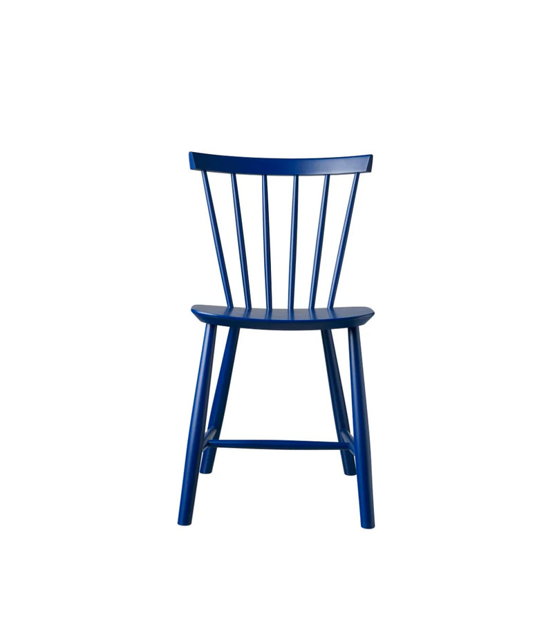 FDB Møbler J46 - Chair - Nordic Swan Ecolabel Beech Dark Blue (NCS 6030-R80B) Painted Waterbased by Poul M. Volther