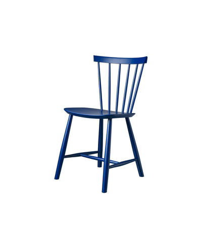 FDB Møbler J46 - Chair - Nordic Swan Ecolabel Beech Dark Blue (NCS 6030-R80B) Painted Waterbased by Poul M. Volther