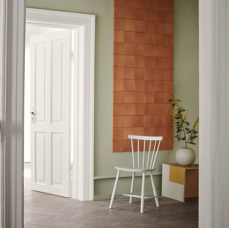 FDB Møbler J46 - Chair - Nordic Swan Ecolabel Beech Dust & Bones Painted Waterbased by Poul M. Volther