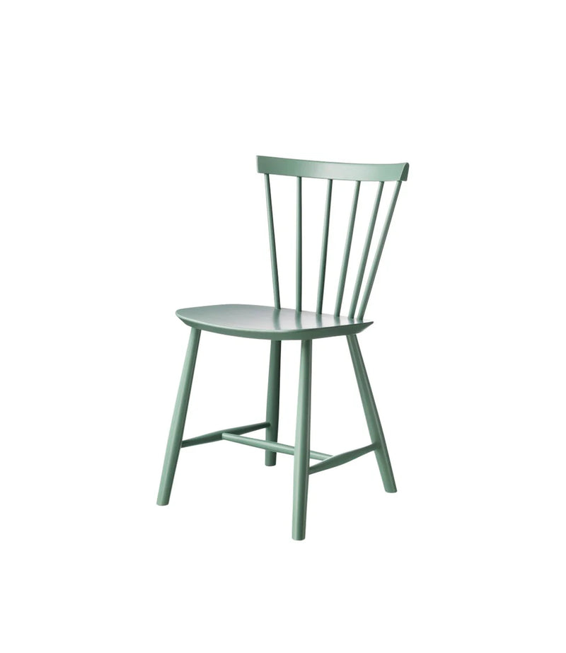 FDB Møbler J46 - Chair - Nordic Swan Ecolabel Beech Dusty Green (Pantone 556C) Painted Waterbased by Poul M. Volther