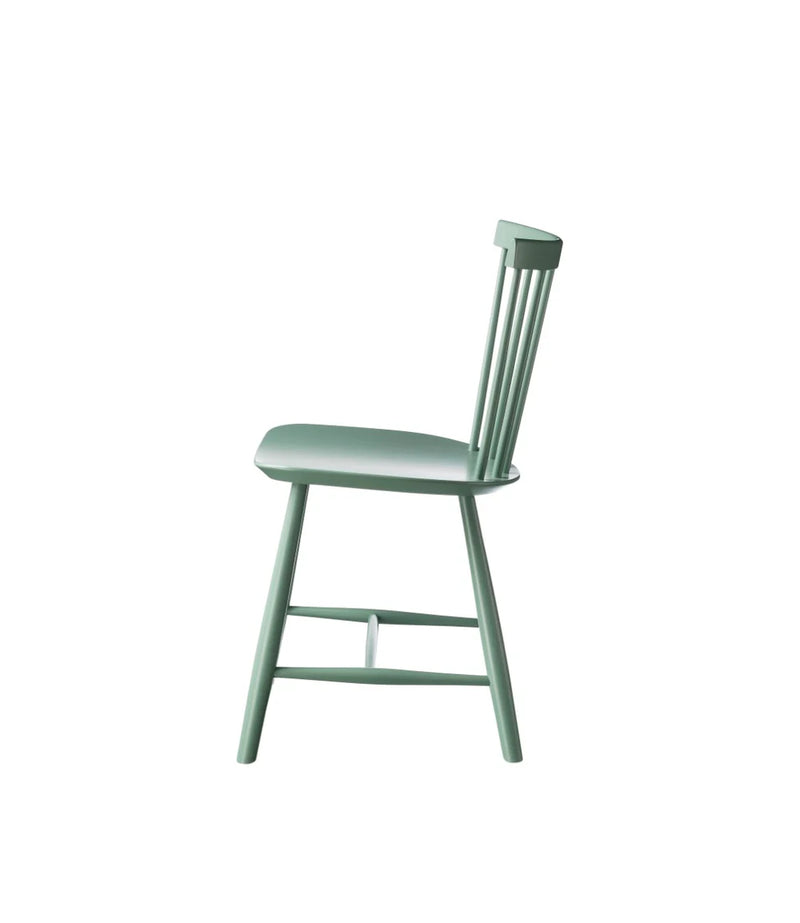 FDB Møbler J46 - Chair - Nordic Swan Ecolabel Beech Dusty Green (Pantone 556C) Painted Waterbased by Poul M. Volther