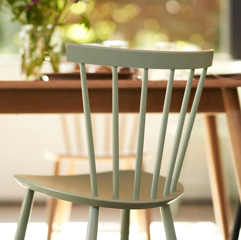 FDB Møbler J46 - Chair - Nordic Swan Ecolabel Beech Dusty Green (Pantone 556C) Painted Waterbased by Poul M. Volther