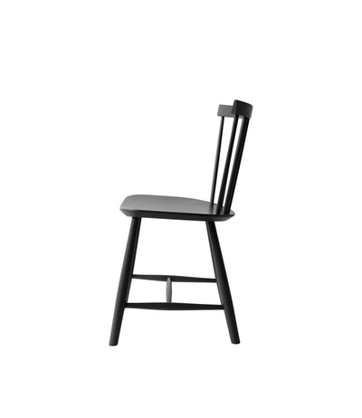 FDB Møbler J46 - Chair - Nordic Swan Ecolabel Beech Jet Black (RAL 9005) Painted Waterbased by Poul M. Volther