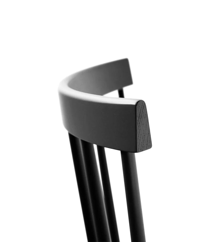 FDB Møbler J46 - Chair - Nordic Swan Ecolabel Beech Jet Black (RAL 9005) Painted Waterbased by Poul M. Volther