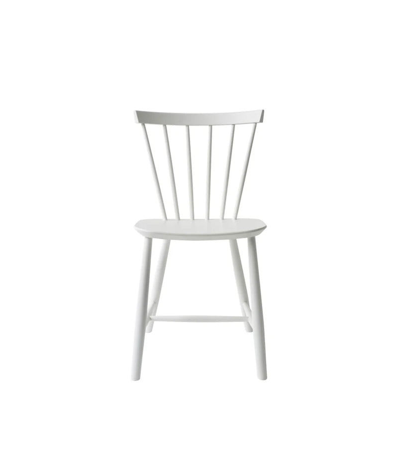 FDB Møbler J46 - Chair - Nordic Swan Ecolabel Beech Pure White (RAL 9010) Painted Waterbased by Poul M. Volther