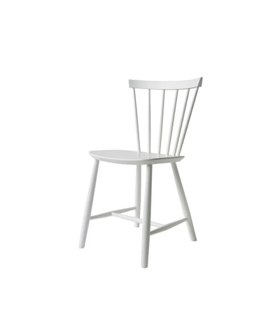 FDB Møbler J46 - Chair - Nordic Swan Ecolabel Beech Pure White (RAL 9010) Painted Waterbased by Poul M. Volther