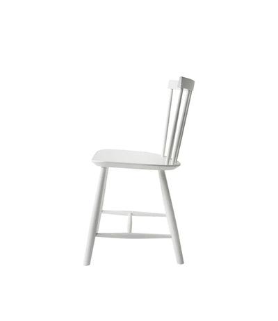 FDB Møbler J46 - Chair - Nordic Swan Ecolabel Beech Pure White (RAL 9010) Painted Waterbased by Poul M. Volther