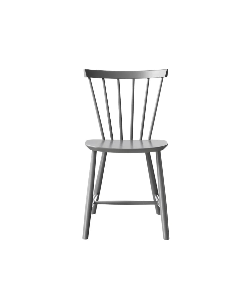 FDB Møbler J46 - Chair - Nordic Swan Ecolabel Beech Signal Grey (Pantone Cool Grey 9C / RAL 7004) Painted Waterbased by Poul M. Volther