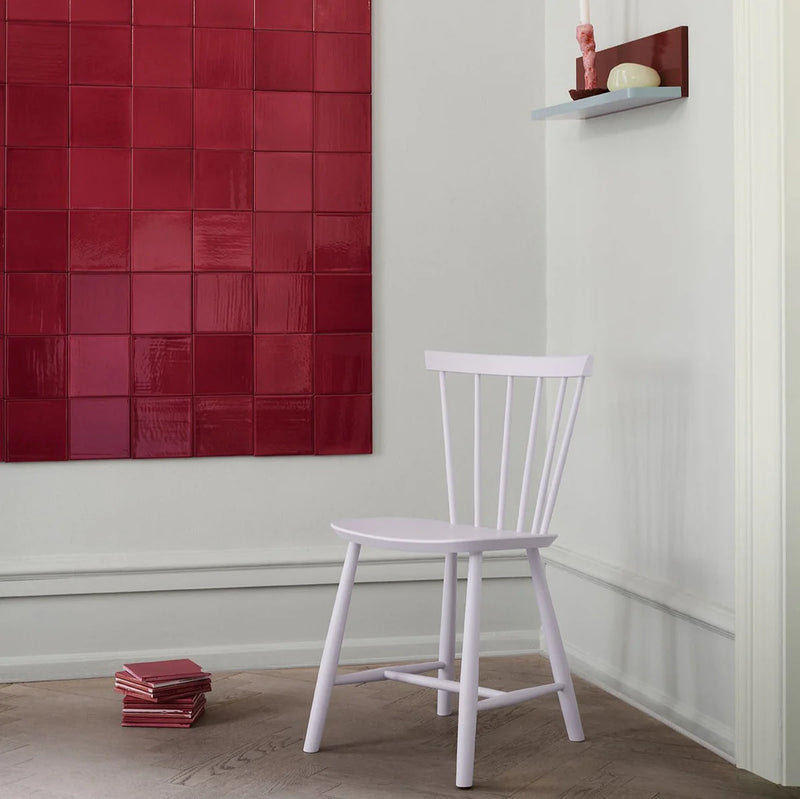 FDB Møbler J46 - Chair - Nordic Swan Ecolabel Beech Violet Hair Painted Waterbased by Poul M. Volther