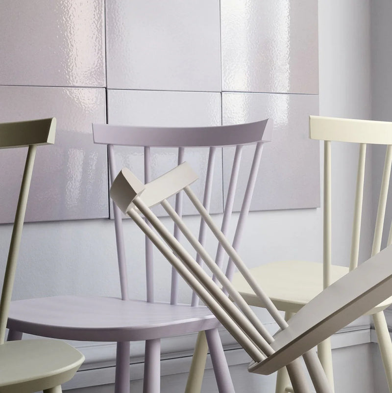 FDB Møbler J46 - Chair - Nordic Swan Ecolabel Beech Violet Hair Painted Waterbased by Poul M. Volther