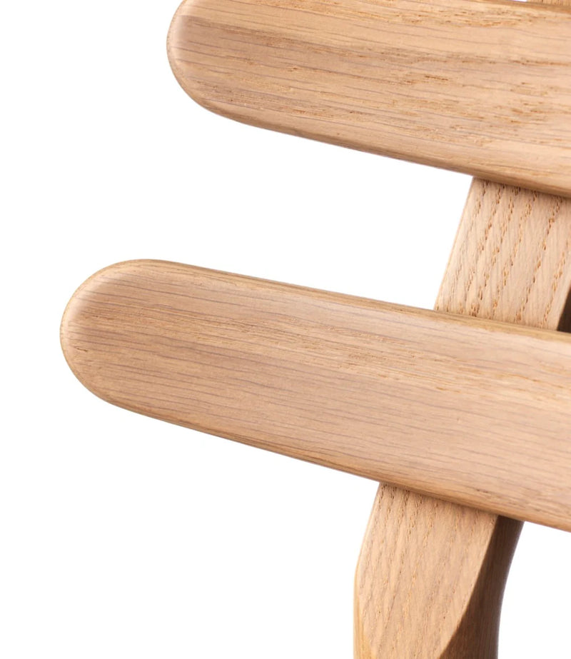 J48 - Chair Oak Nature Lacquered Textile Antracit (4004) by Poul M. Volther