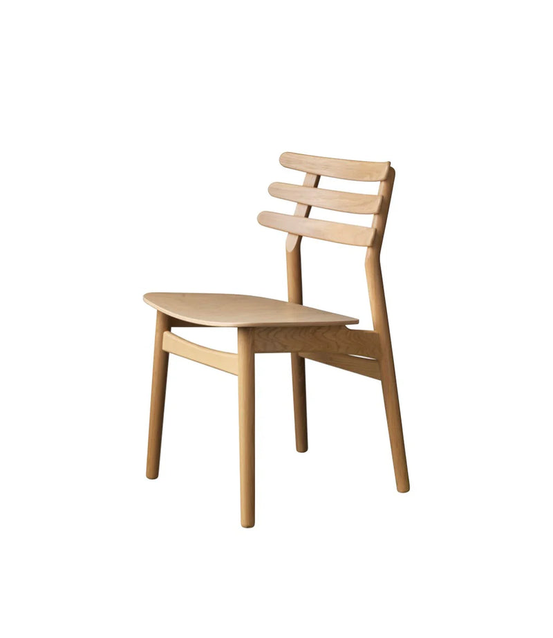 J48 - Chair Oak Nature Lacquered Veneer Nature by Poul M. Volther