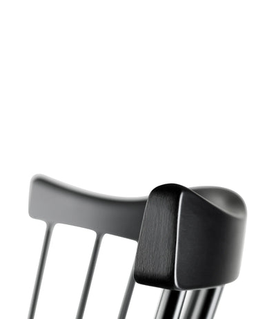 FDB Møbler J52B - Chair - Nordic Swan Ecolabel Beech Jet Black (RAL 9005) Painted Waterbased by Børge Mogensen