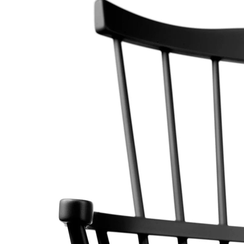 FDB Møbler J52D - Bench - Nordic Swan Ecolabel Beech Jet Black (RAL 9005) Painted Waterbased by Børge Mogensen