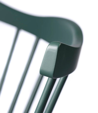 FDB Møbler J52G - Rocking Chair Beech Black Green (RAL 6012) Painted Waterbased by Børge Mogensen