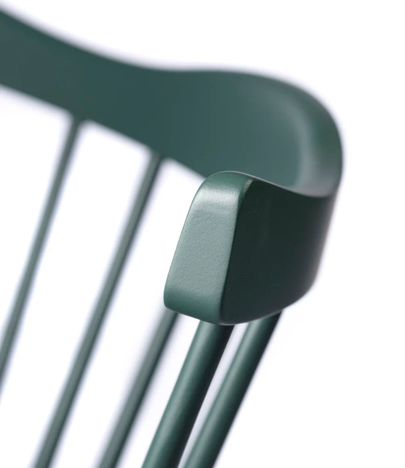 FDB Møbler J52G - Rocking Chair Beech Black Green (RAL 6012) Painted Waterbased by Børge Mogensen