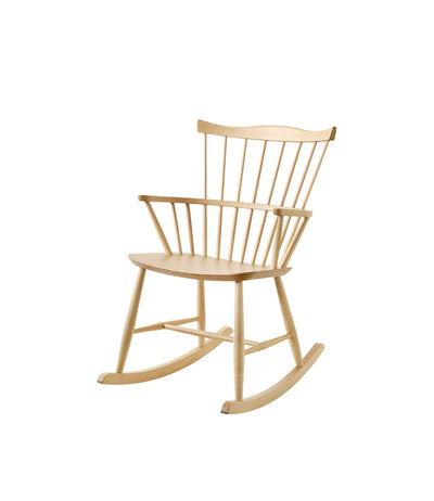 FDB Møbler J52G - Rocking Chair Beech Nature Lacquered by Børge Mogensen