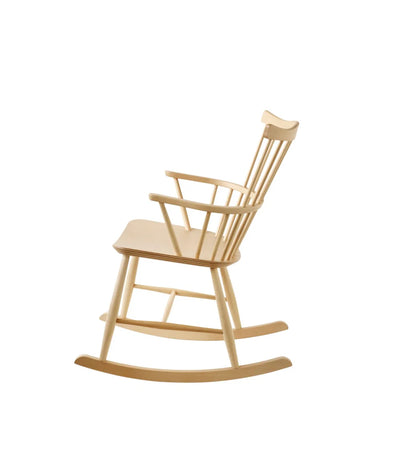 FDB Møbler J52G - Rocking Chair Beech Nature Lacquered by Børge Mogensen