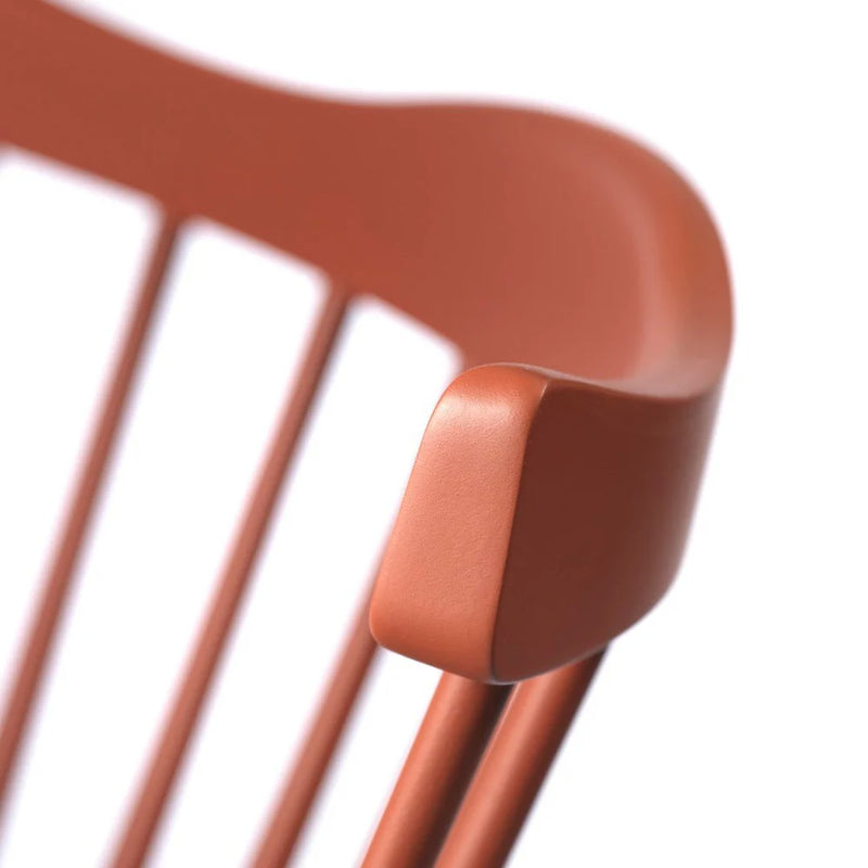 FDB Møbler J52G - Rocking Chair Beech Brick Red (NCS S 4050-Y70R) Painted Waterbased by Børge Mogensen