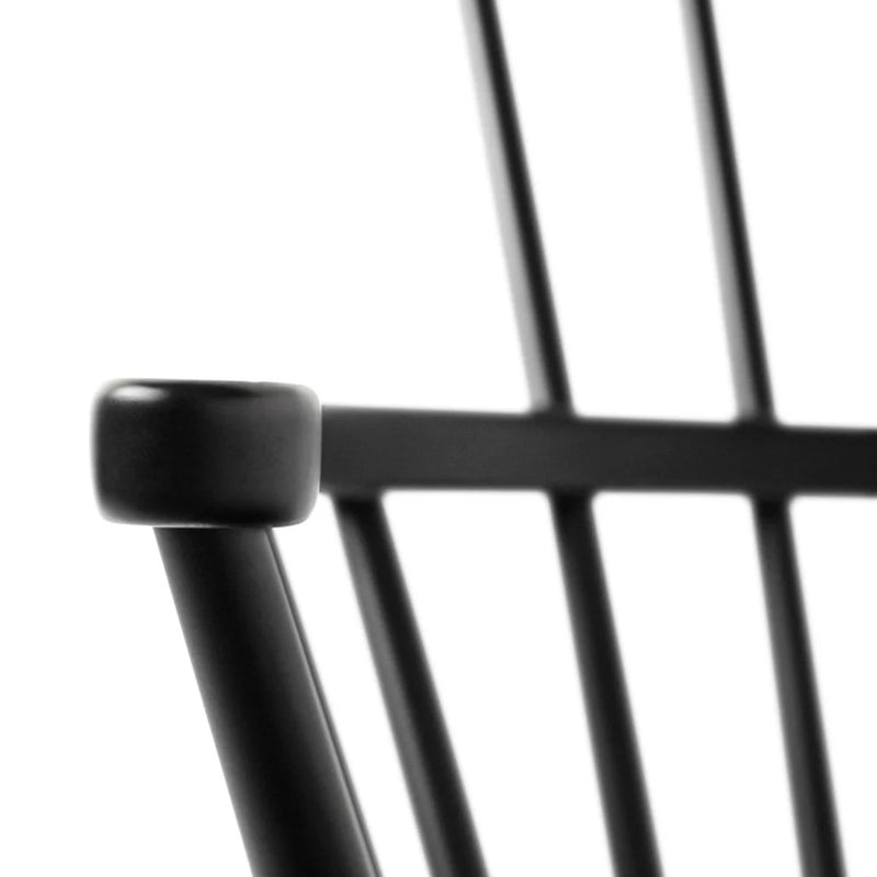FDB Møbler J52G - Rocking Chair Beech Jet Black (RAL 9005) Painted Waterbased by Børge Mogensen
