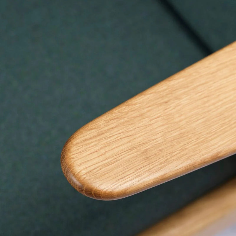 FDB Møbler J53 - Armchair Oak Nature Oiled MLF Green (32) by Poul M. Volther