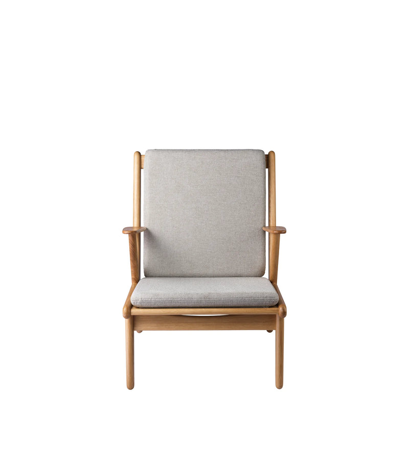 FDB Møbler J53 - Armchair Oak Nature Oiled Cosmo Light Grey (30) by Poul M. Volther