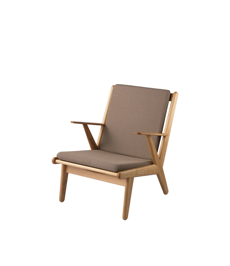 FDB Møbler J53 - Armchair Oak Nature Oiled Grain Taupe (61230) by Poul M. Volther