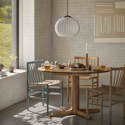FDB Møbler J80 - Chair - Nordic Swan Ecolabel Beech Blue Grey (RAL 7031) Painted Waterbased Nature by Jørgen Bækmark