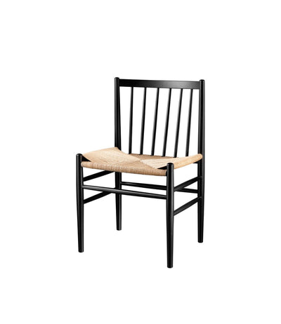 FDB Møbler J80 - Chair - Nordic Swan Ecolabel Beech Jet Black (RAL 9005) Painted Waterbased Nature by Jørgen Bækmark