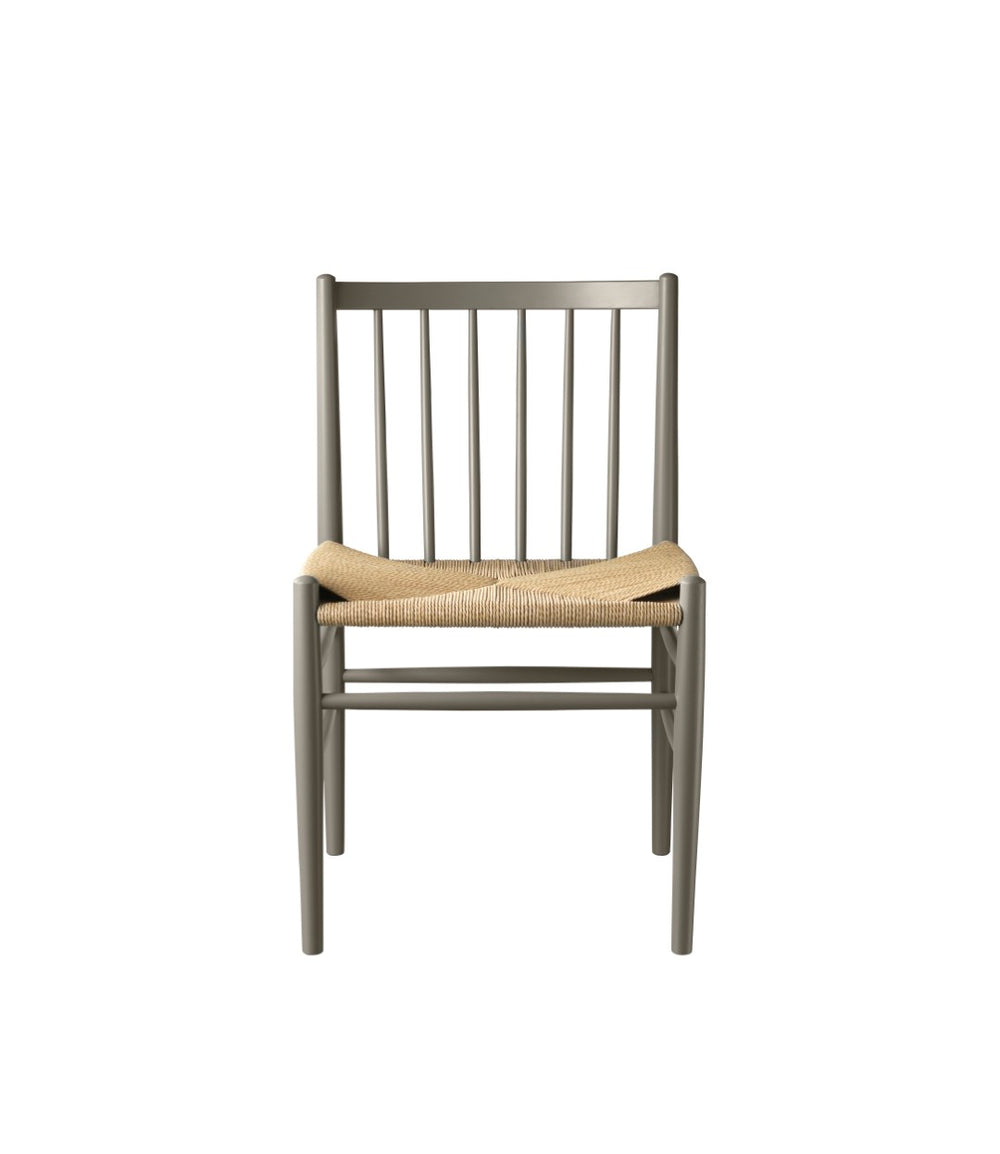 FDB Møbler J80 - Chair - Nordic Swan Ecolabel Beech Moss Grey (NCS S6005-G50Y) Painted Waterbased by Jørgen Bækmark