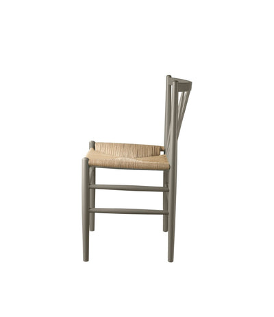FDB Møbler J80 - Chair - Nordic Swan Ecolabel Beech Moss Grey (NCS S6005-G50Y) Painted Waterbased by Jørgen Bækmark
