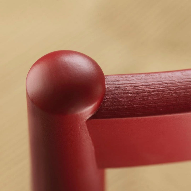 FDB Møbler J80 - Chair - Nordic Swan Ecolabel Beech Ruby Red (RAL 3003) Painted Waterbased Nature by Jørgen Bækmark