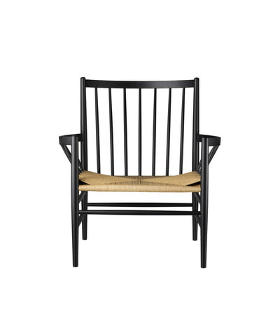 FDB Møbler J82 - Lounge Chair - Nordic Swan Ecolabel Beech Jet Black (RAL 9005) Painted Waterbased Nature by Jørgen Bækmark