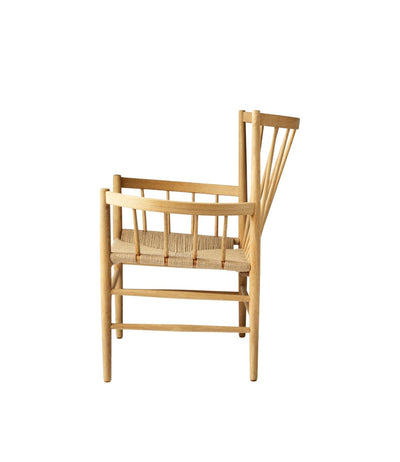 FDB Møbler J82 - Lounge Chair - Nordic Swan Ecolabel Oak Nature Lacquered Waterbased Nature by Jørgen Bækmark