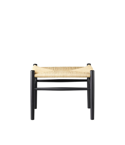 FDB Møbler J83 - Stool - Nordic Swan Ecolabel Beech Jet Black (RAL 9005) Painted Waterbased Nature by Jørgen Bækmark