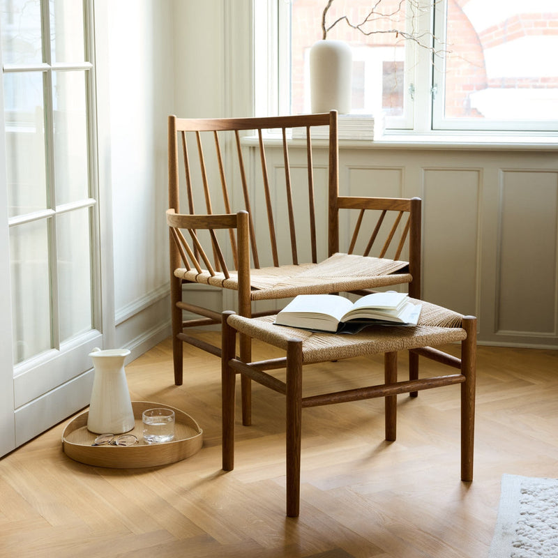 FDB Møbler J83 - Stool - Nordic Swan Ecolabel Oak Smoked Oiled Nature by Jørgen Bækmark