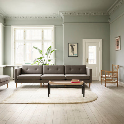 FDB Møbler J83B - Bench - Nordic Swan Ecolabel Beech Jet Black (RAL 9005) Painted Waterbased Nature by Jørgen Bækmark