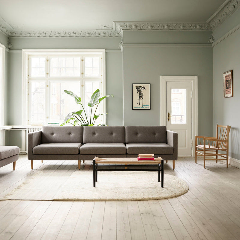 FDB Møbler J83B - Bench - Nordic Swan Ecolabel Beech Jet Black (RAL 9005) Painted Waterbased Nature by Jørgen Bækmark